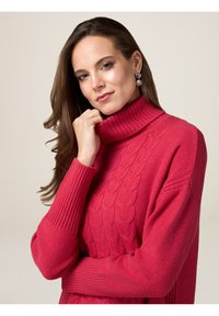 Oltre DOLCEVITA CON DETTAGLIO TRECCE - Maglione - rosso