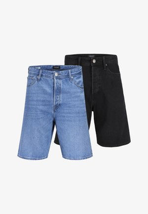 Jack & Jones, JJITONY JJORG 2 PACK - Jeans Shorts - black denim/blue denim