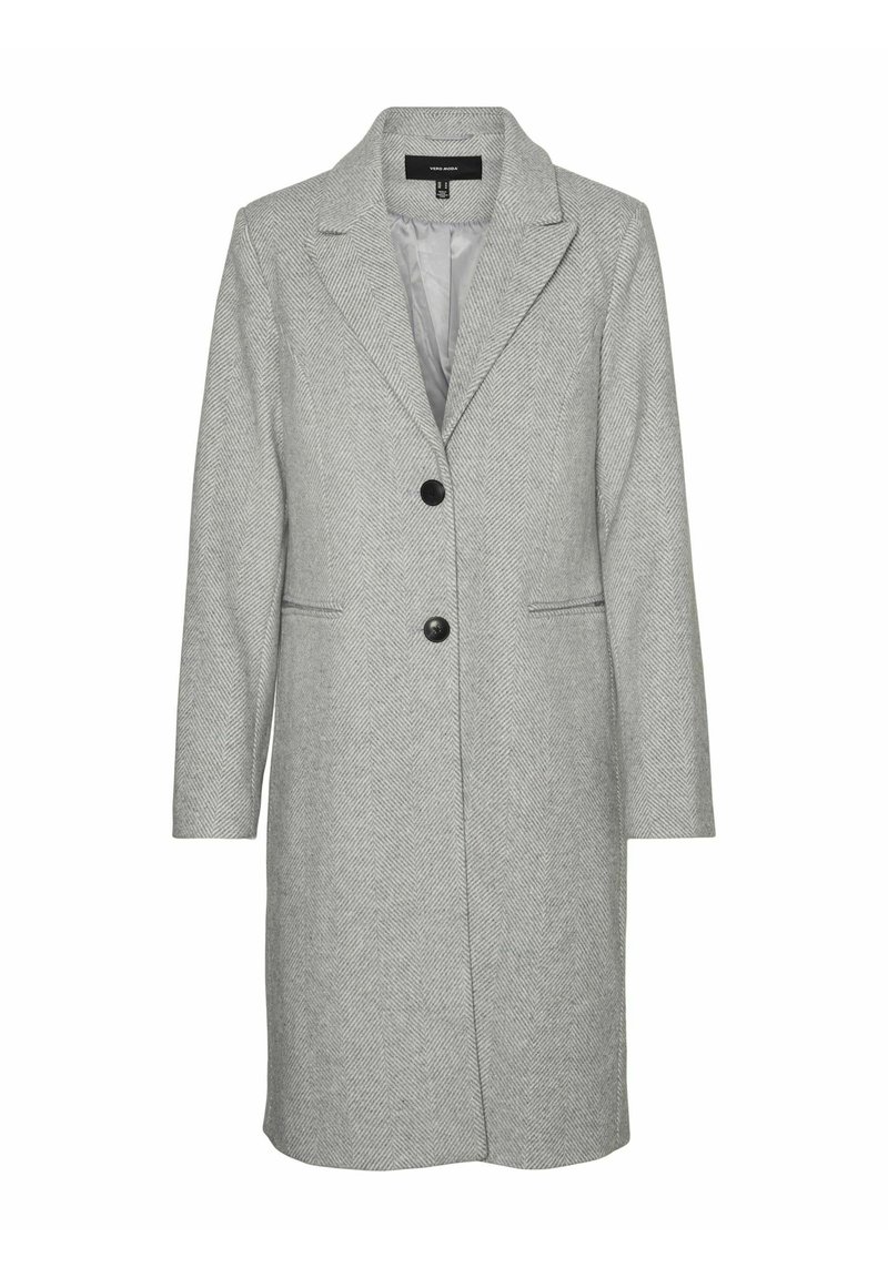 Zalando Vero Moda White Leather Jacket Padded Coat Grey Only