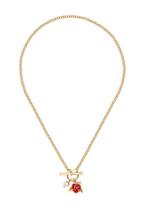 FABLE ENGLAND ENGLISH ROSE PEARL CHAIN - Necklace - gold-coloured