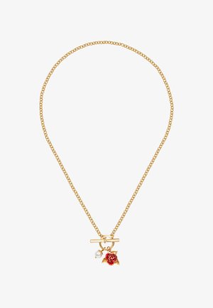 FABLE ENGLAND ENGLISH ROSE PEARL CHAIN - Necklace - gold-coloured