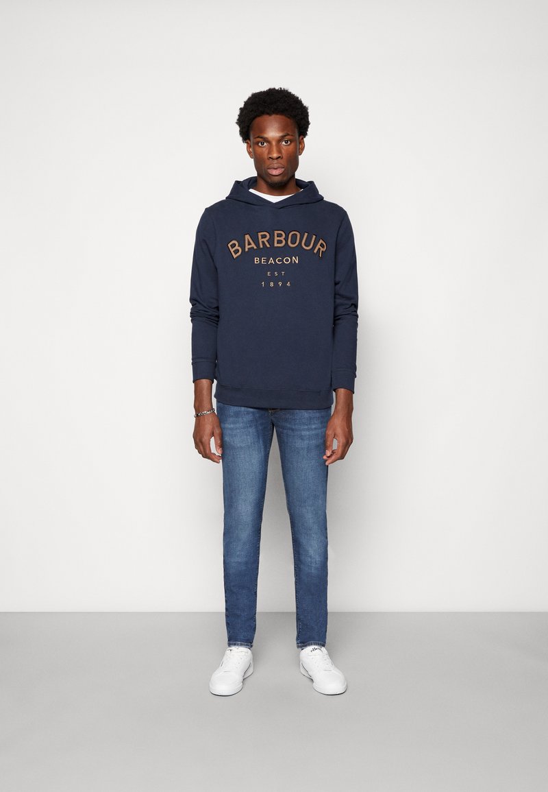 Barbour Beacon LOGO HOODIE - Sweatshirt - navy/dark blue - Zalando.co.uk