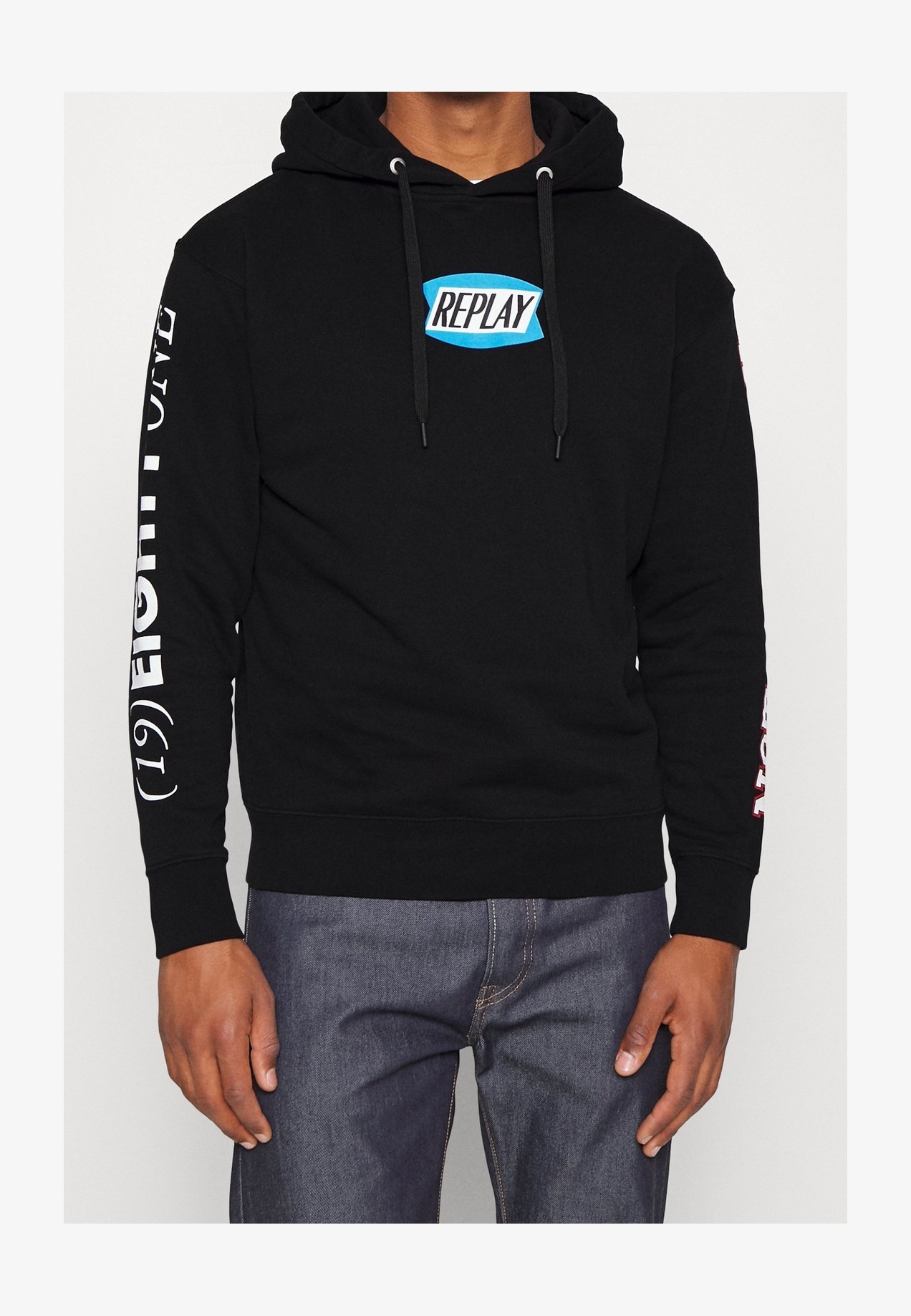 REPLAY Felpa Con Cappuccio Uomo – Cotone Pile, Collezione Essential, Vestibilità Comoda