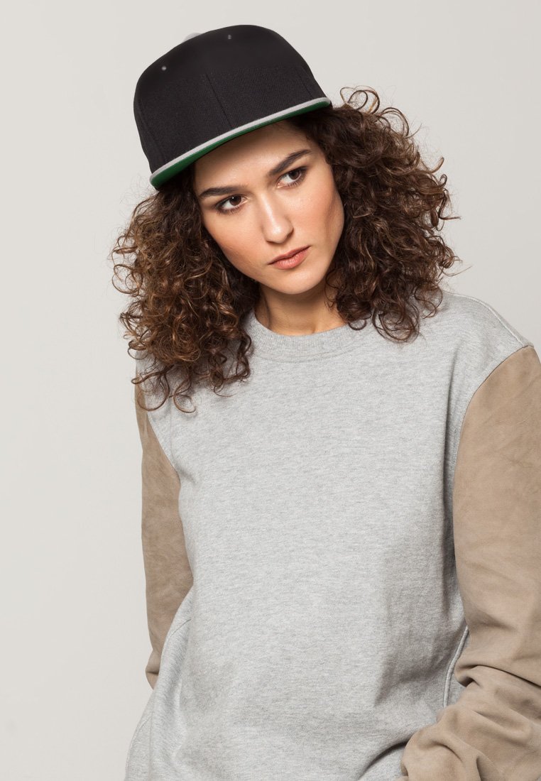 Flexfit CLASSIC SNAPBACK 2-TONE - Šiltovka - black/silver