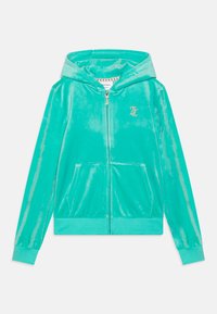 Juicy Couture - DIAMANTE ZIP THROUGH HOODIE - Mikina na zip - turquoise Miniatura obrázku 1