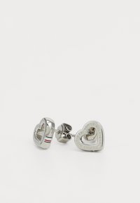 Tommy Hilfiger TOGGLE HEART - Kõrvarõngad - silver-coloured