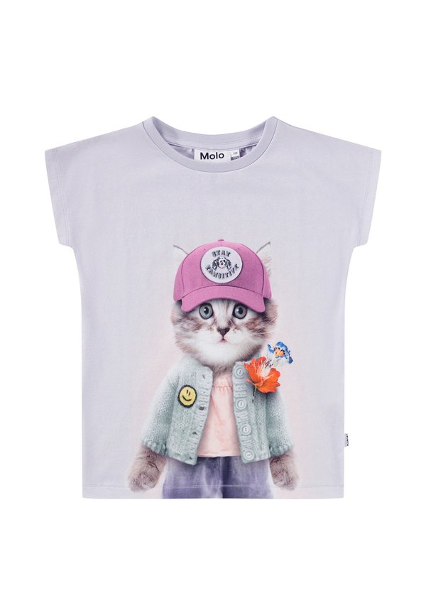 RAGNHILDE SHORT SLEEVES - T-Shirt print - flieder