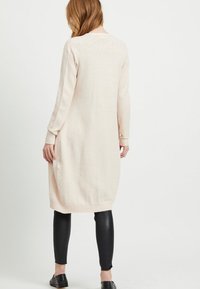 VILA VIRIL LONG CARDIGAN - Cardigan - beige