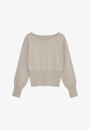 Vero Moda, KNITTED PULLOVER VMRAYE KNITTED PULLOVER - Pullover - pumice stone