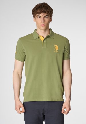 A MANICHE CORTE CON LOGO E NUMERO - Polo - verde