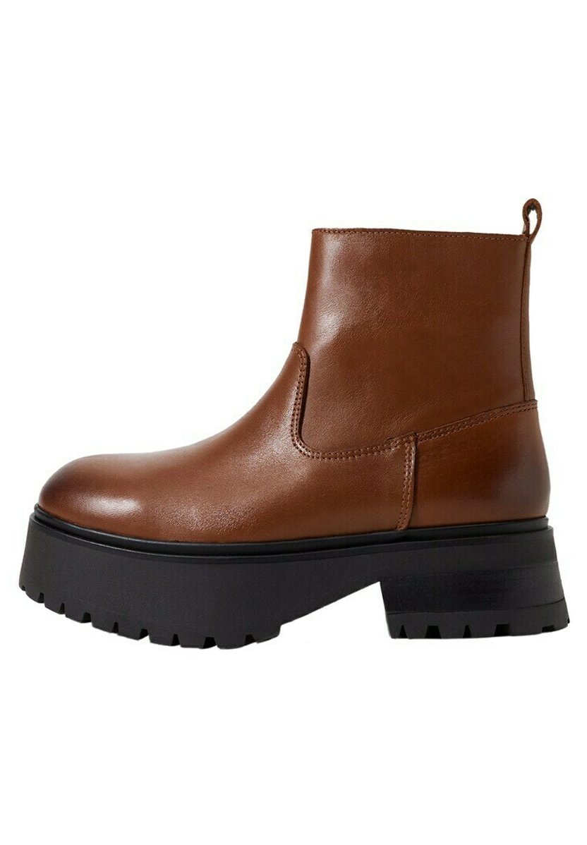 Botín piel serraje Marrón tabaco | Botas Y Botines Mango Mujer ·  Lrpotterauthor