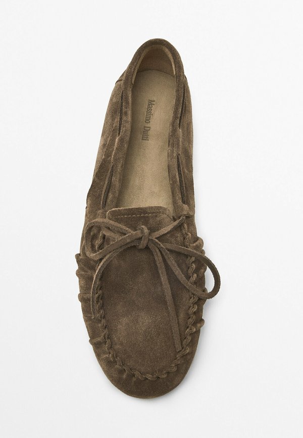 GATHERED SPLIT  - Boat shoes - sand3