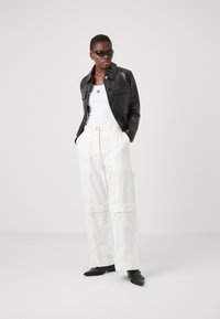BOSS SADENIA - Giacca di pelle - black