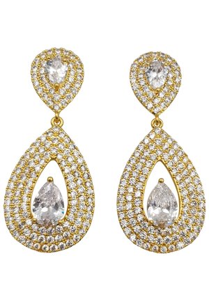 HEBE JEWELS Ohrringe - goldfarben/weiß