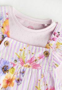 Next REGULAR FIT - LONG SLEEVE SET - Glaustinukė - purple floral stripe