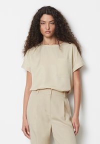 Marc O'Polo STYLE SHORT SLEEVE CREW NECK SOLID - Basic T-shirt - dusty field
