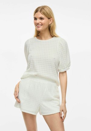KURZEN ÄRMELN - Bluse - snow white