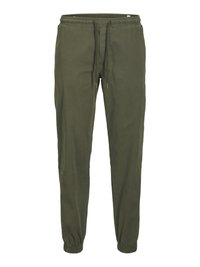 JPSTKANE TROY CUFFED JOGGER NOOS - Spodnji deli trenirk - olive night