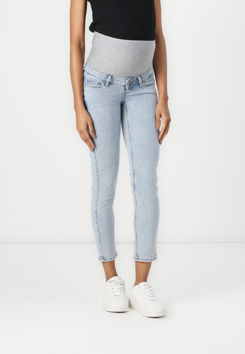 Jean Skinny Maternité ONLY MATERNITY Olmblush Mid SK Raw Ankle - Bande Ventrale Confort