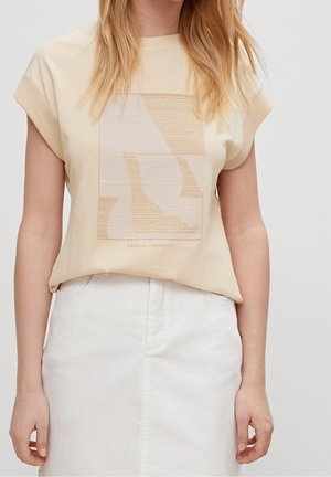 T-shirt print - beige