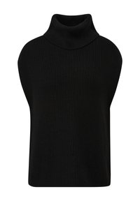 s.Oliver MIT ROLLKRAGEN - T-Shirt basic - schwarz