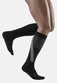 CEP COLD WEATHER COMPRESSION SOCKS RUNNING KNEE HIGH MEN - MADE IN GERMANY - Calze sportive - black
