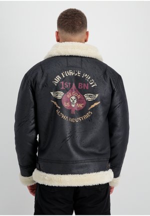 N/A - Faux leather jacket - black