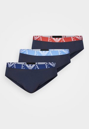 Emporio Armani BRIEF 3 PACK - Slip - marine