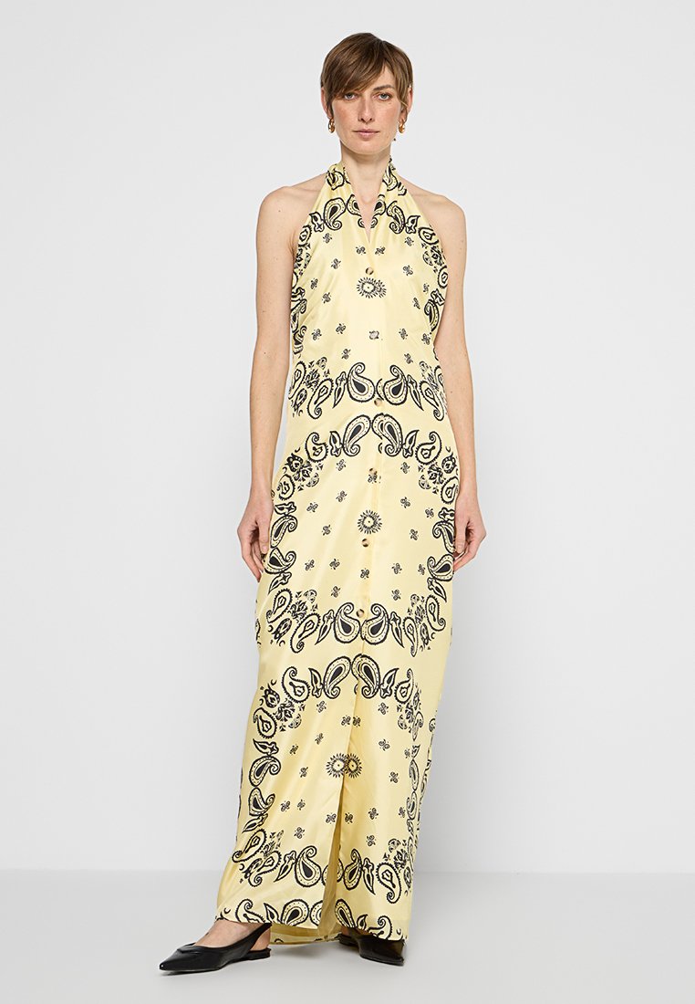 Nanushka Maxi-jurk lichtgeel
