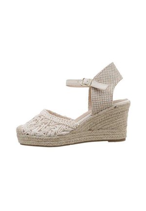 Escarpins compensés - beige