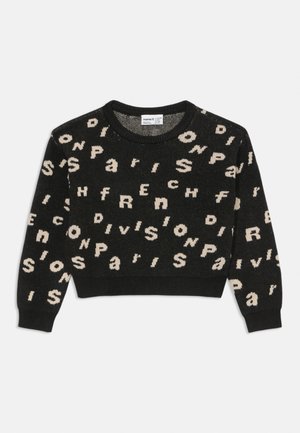 NKFOLINE - Strickpullover - black