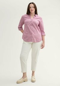 TOM TAILOR STRUKTURIERTE  - Hemdbluse - pink velvet