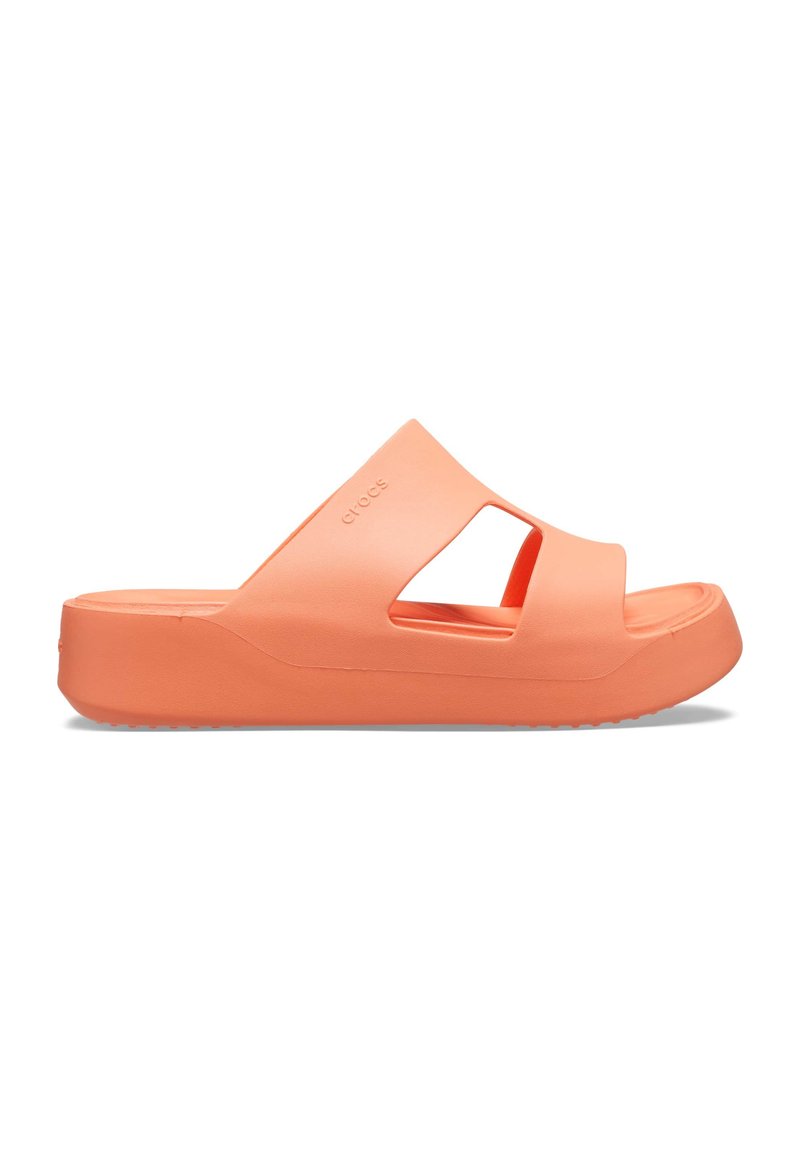 Crocs - GETAWAY PLATFORM H-STRAP - Pantolette hoch - sunkissed, Vergrößern