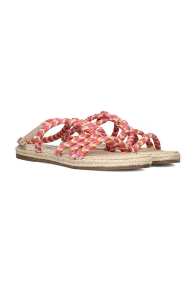 Manebí Espadrilles - peony apricot tie up