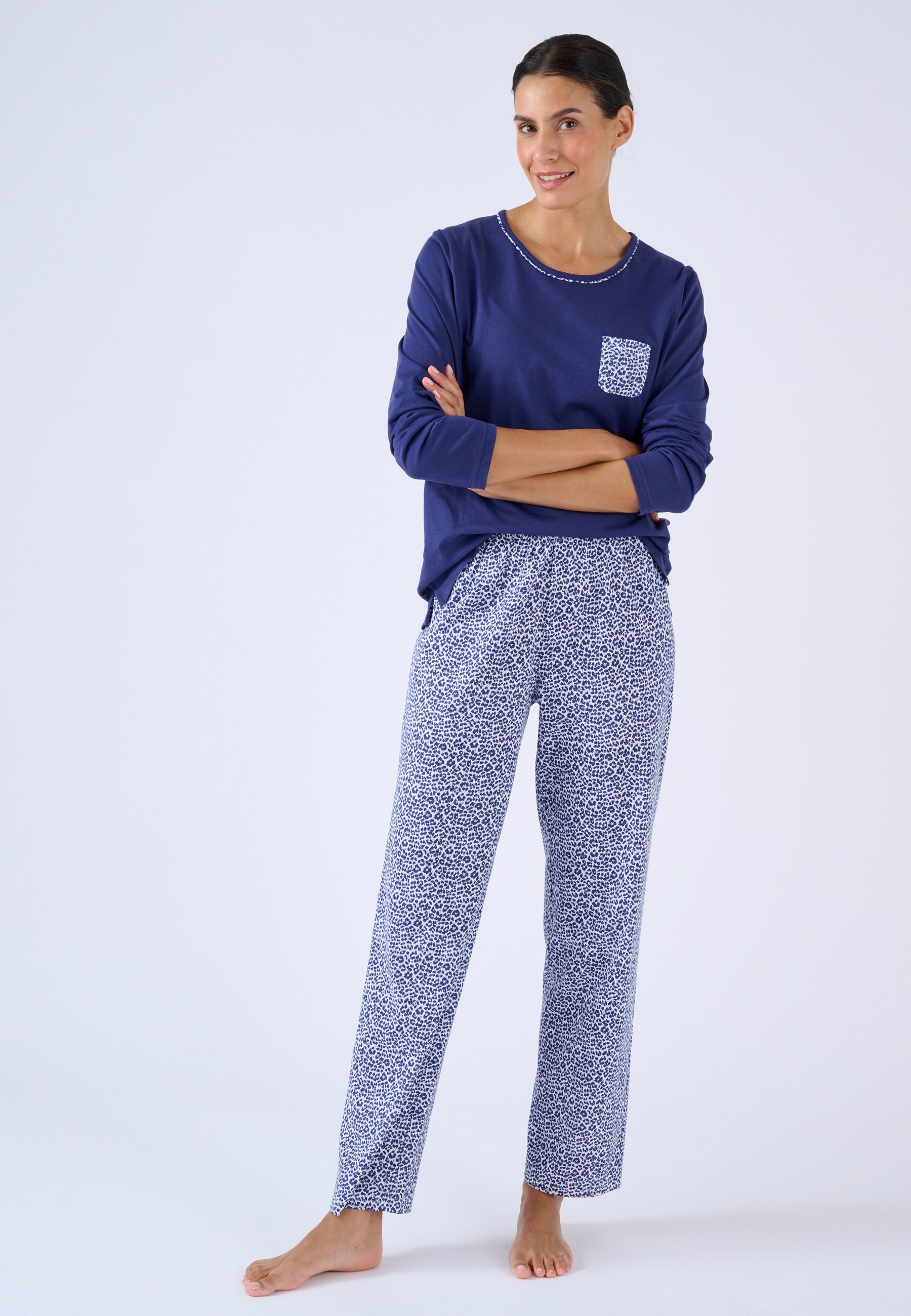Damart - Pyjacourt Maille Jersey Graphique Pur Coton peigné