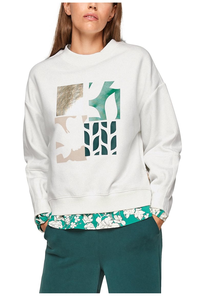 Damen Sweatshirts | s.Oliver Sweatshirt offwhite placed print/offwhite - ED11808 Damen Sweatshirts | s.Oliver Sweatshirt offwhite placed print/offwhite - ED11808