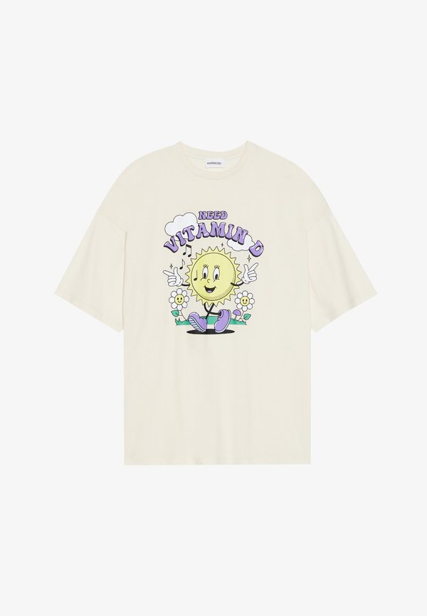 Print T-shirt - sand2