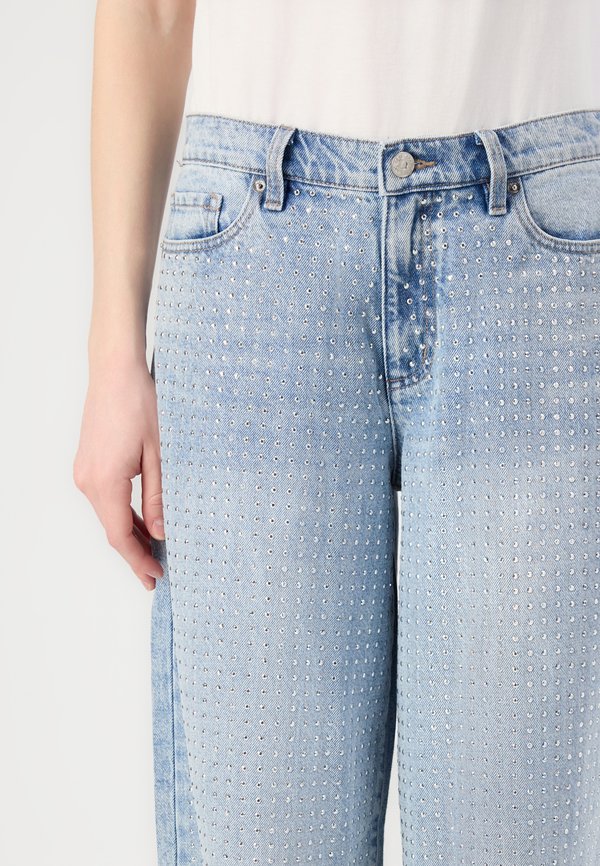 HIGH RISE RHINESTUD EMBELLISHED WIDE LEG - Wide Leg - lake2