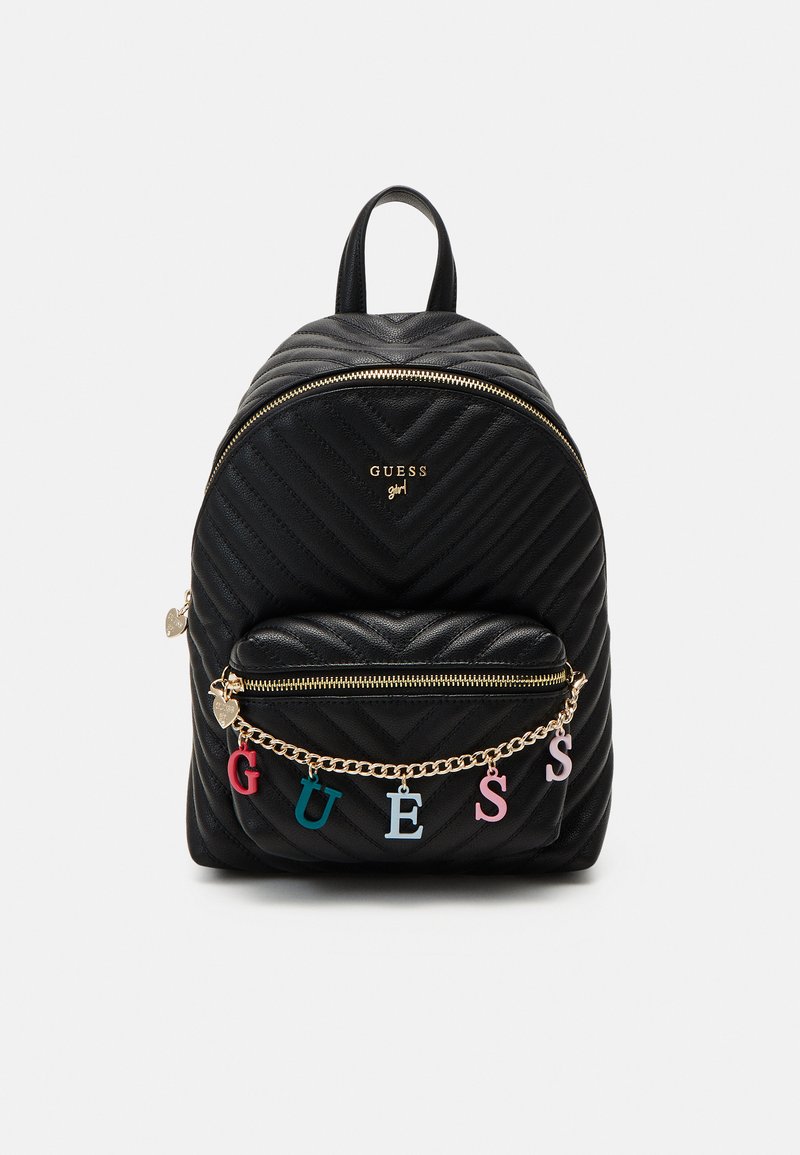 Guess - JUNIOR SMALL BACKPACK UNISEX - Reppu - jet black, Suurenna