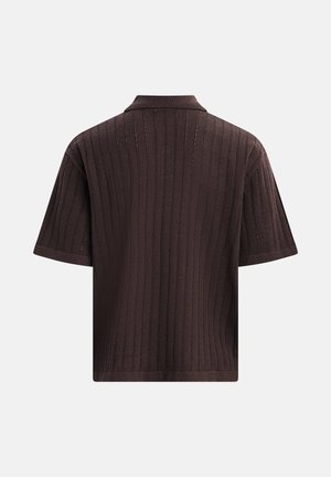 Redefined Rebel, SERGIO BOXY FIT - Πόλο - dark brown