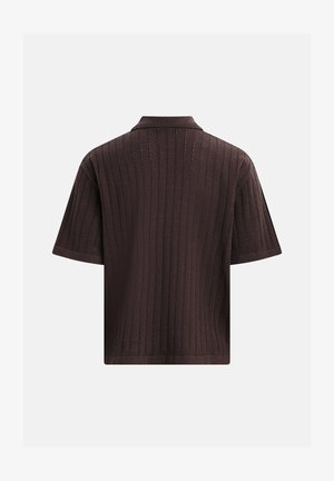 Redefined Rebel, SERGIO BOXY FIT - Polo - dark brown