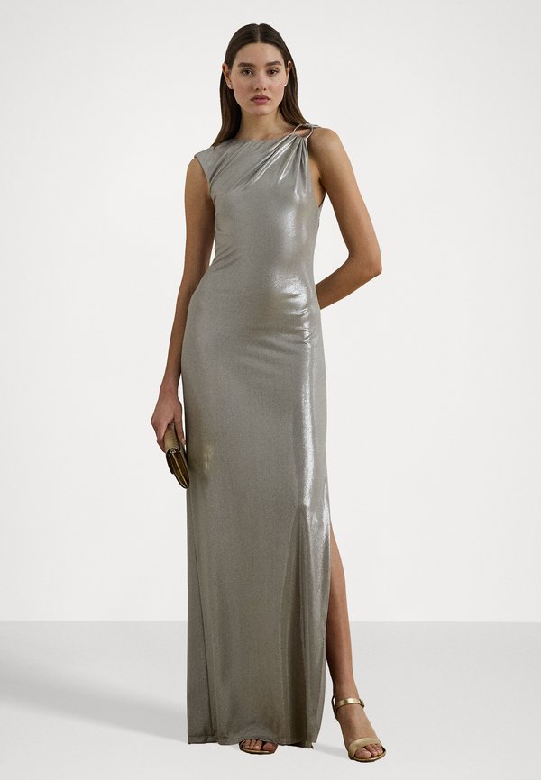 KEILLY BUCKLE TRIM METALLIC SLEEVELESS GOWN - Occasion wear2