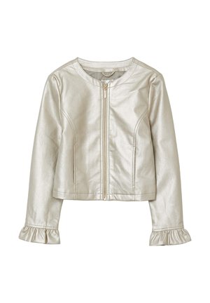 BIKER EFFETTO - Giacca in similpelle - oro