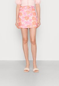 Glamorous BELTED HIGH WAISTED SKIRT - Minissaia - sixties floral