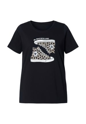 Angel of Style, T-SHIRT, KOMFORT FIT, SNEAKER-MOTIV, HALBARM - T-shirt print - black