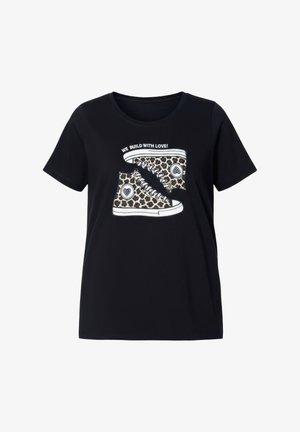 Angel of Style, T-SHIRT, KOMFORT FIT, SNEAKER-MOTIV, HALBARM - T-shirt print - black