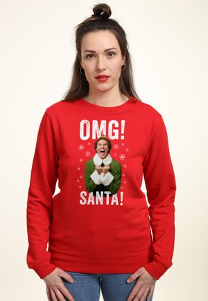 Henry Tiger ELF OMG SANTA - Sweater - red