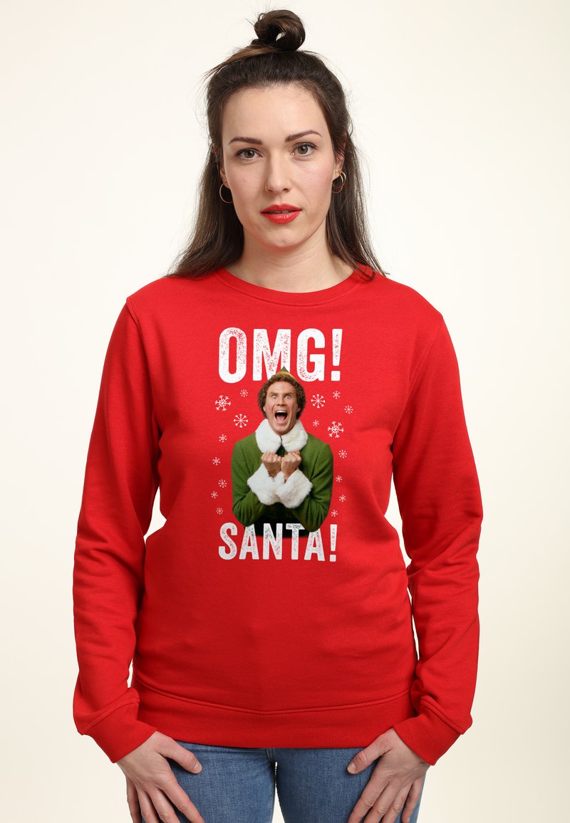 Henry Tiger ELF OMG SANTA - Felpa - red