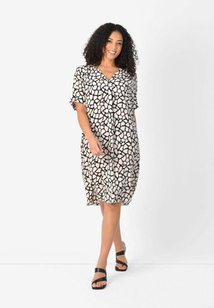 ANIMAL SHORT SLEEVED AMARA - Day dress - black
