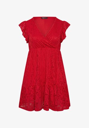 Yours Clothing, PLUS SIZE MINI DRESSES - Hverdagskjole - red